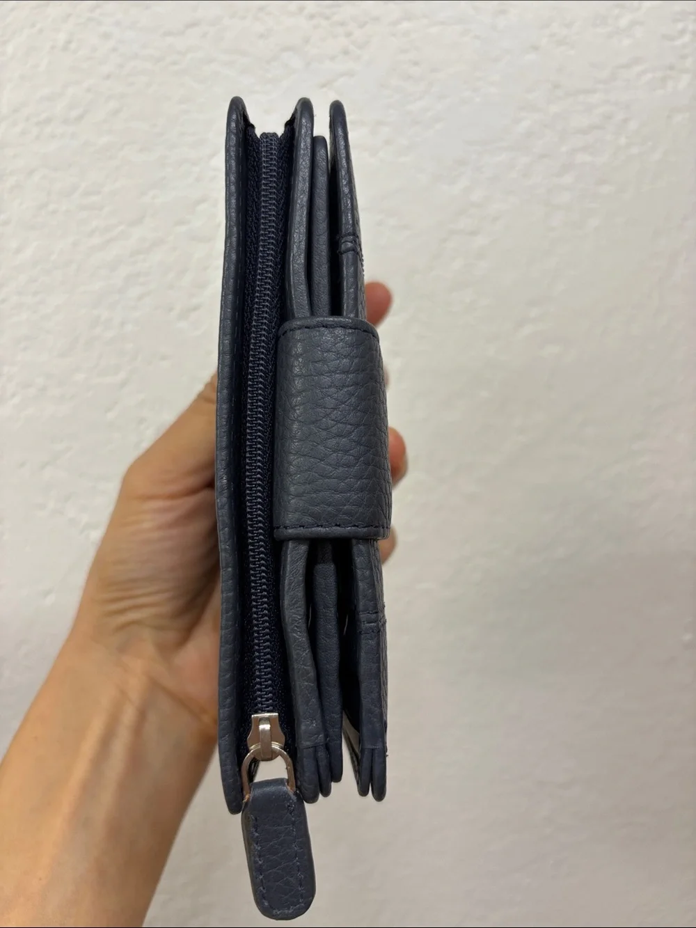 Mancini gray Leather Wallet